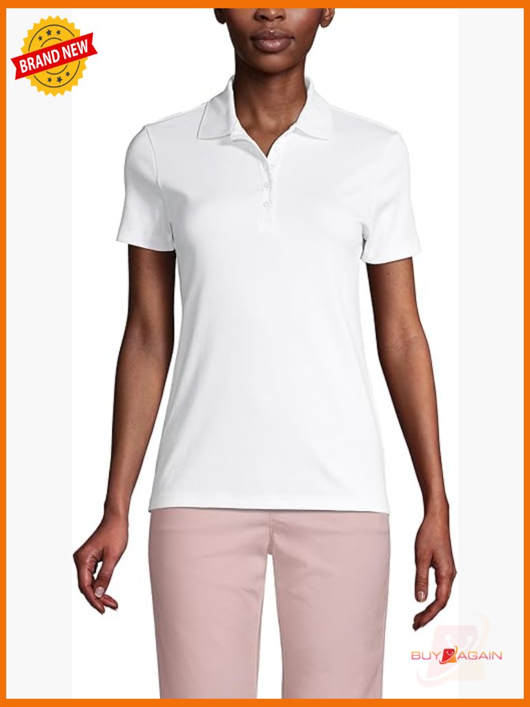 Supima Cotton Women's Polo Shirt Short Sleeve Classic Fit